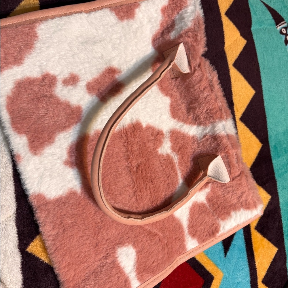 Stylish Pink and White Tote Bag
